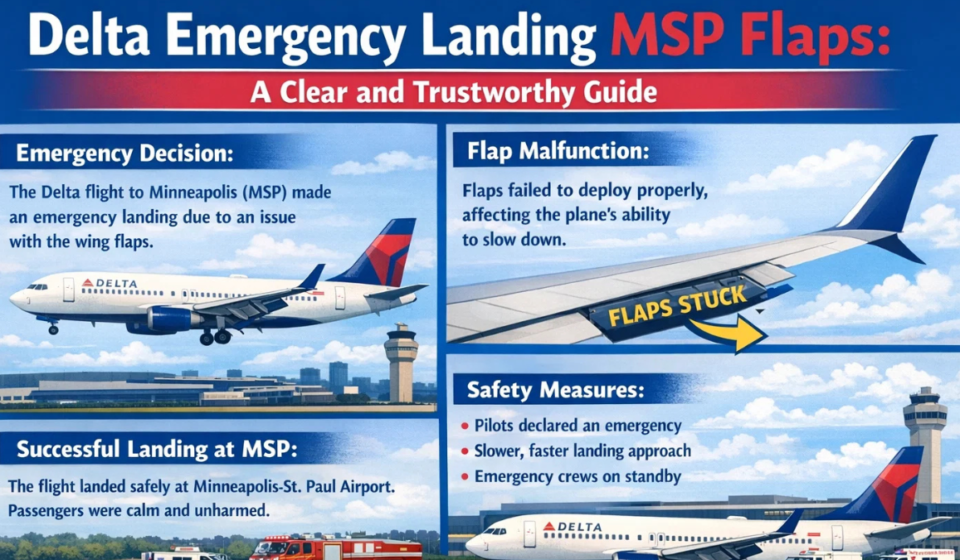 Delta Emergency Landing MSP Flaps